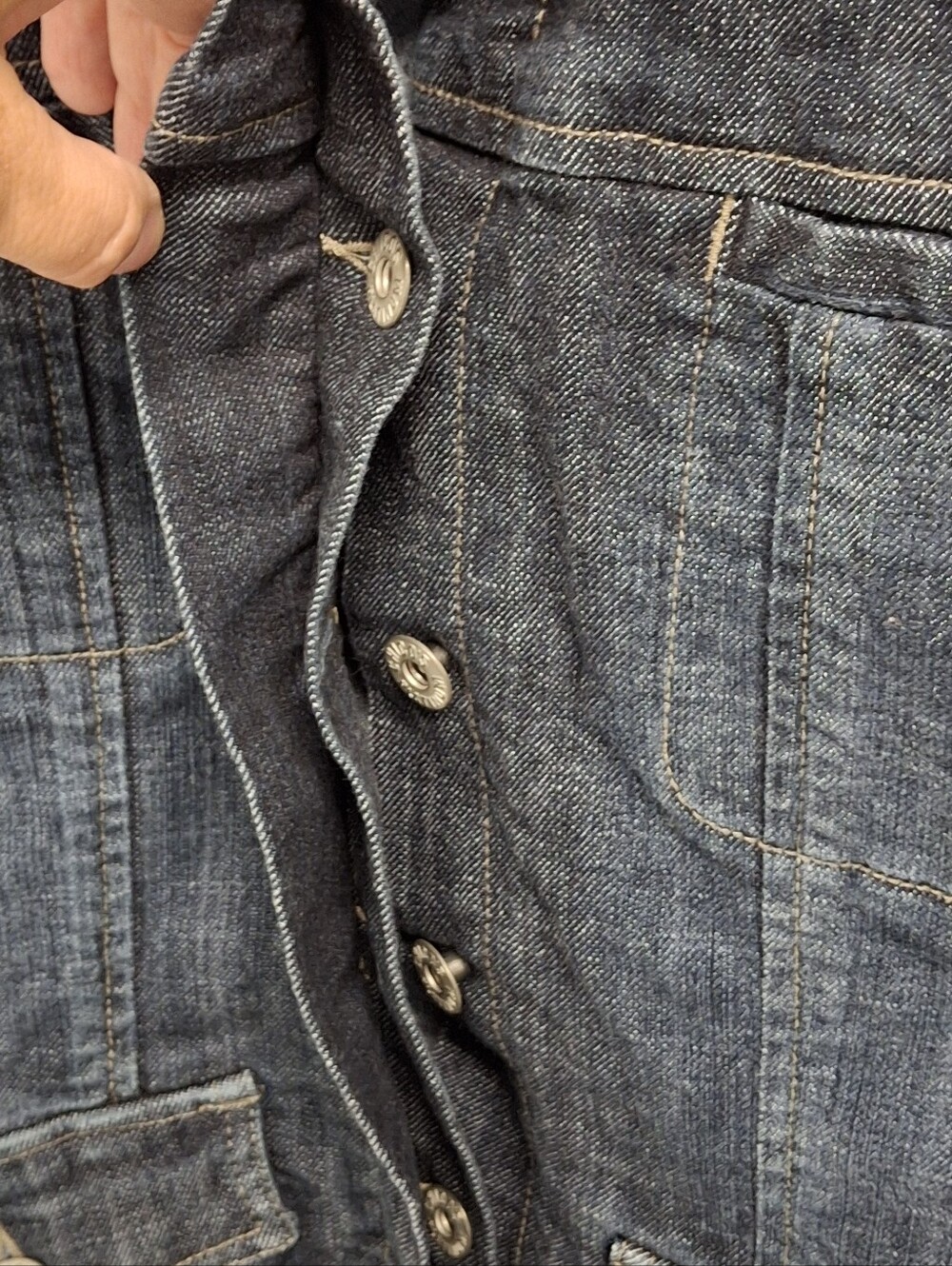 CHICO'S Denim Blue Women's Jacket SZ 0 - Picture 2 of 5